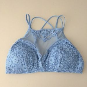 xhilaration size S high neck lacy padded bralette
